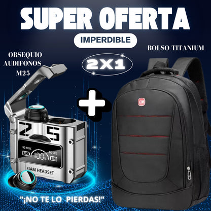 COMBO BOLSO + AUDIFONOS M25